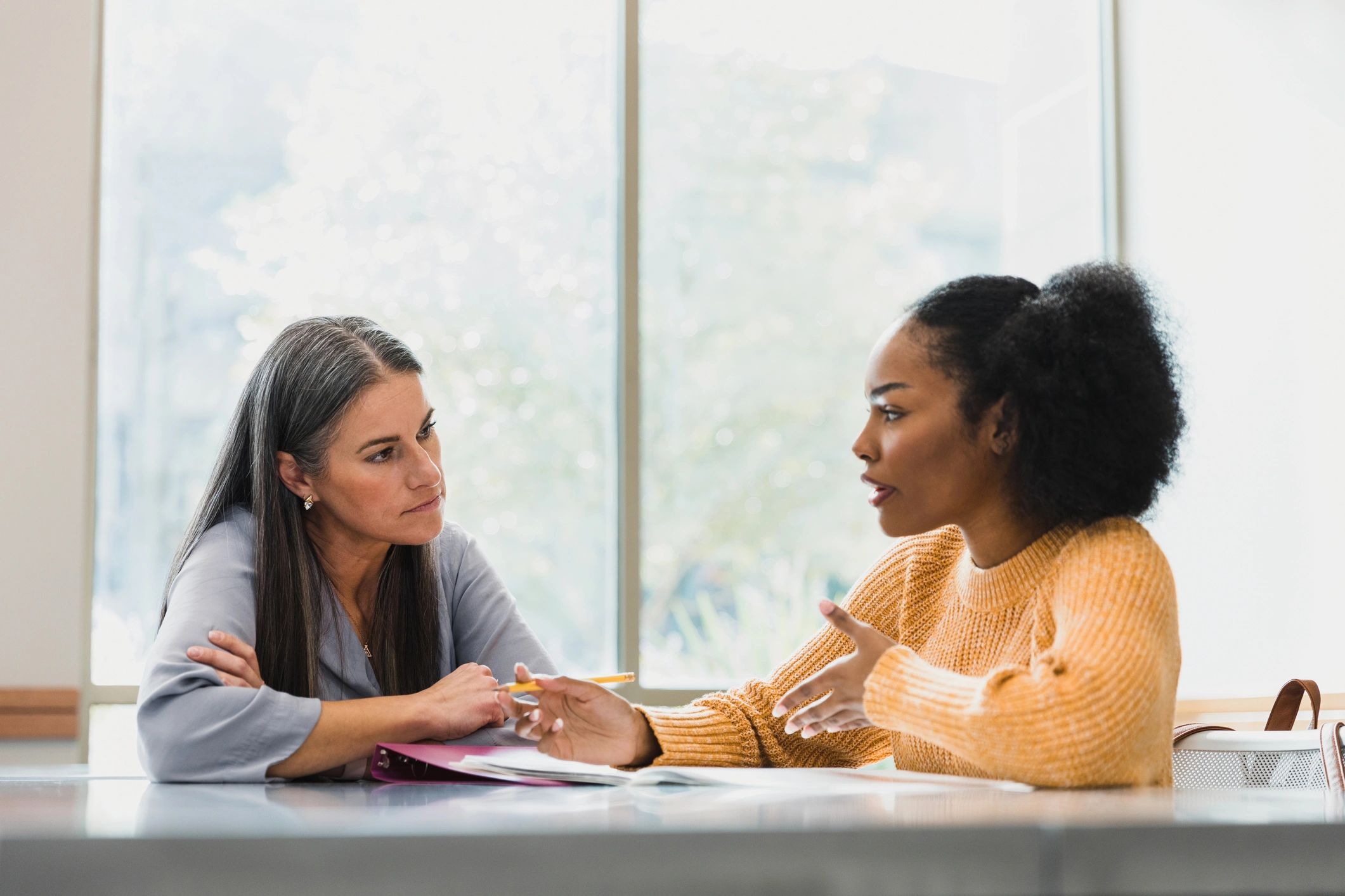 Volunteer mentoring conversation